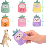 Cat Toys Pineapple, 6 Pack, Catnip Toys for Cats,Interactive Indoor Kitten Kicker Kitty Dental Catnip Cat Toy