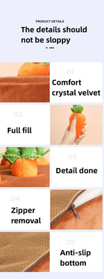 Interactive Dog Snuffle Mat & Plush Carrot