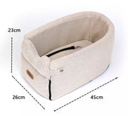 Central Front Seat Pet Carrier for Safe Travel
