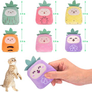 Cat Toys Pineapple, 6 Pack, Catnip Toys for Cats,Interactive Indoor Kitten Kicker Kitty Dental Catnip Cat Toy
