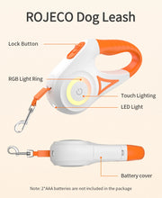 LED Automatic Retractable Dog Leash 5M